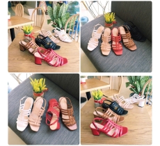 Giày cao 5 phân đế vuông đan dây